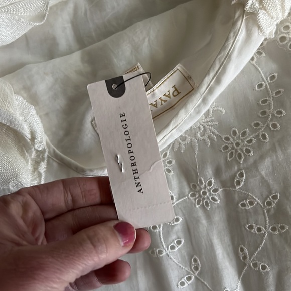 Anthropologie Payal Jain Fallon Eyelet Maxi Dress NWT size 6 - Picture 9 of 16